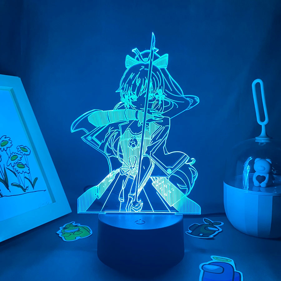 Genshin Impact Kamisato Ayaka 3D Led Nightlights