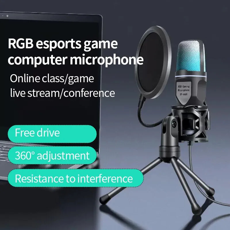 ميكروفون USB من يانماي SF666R RGB