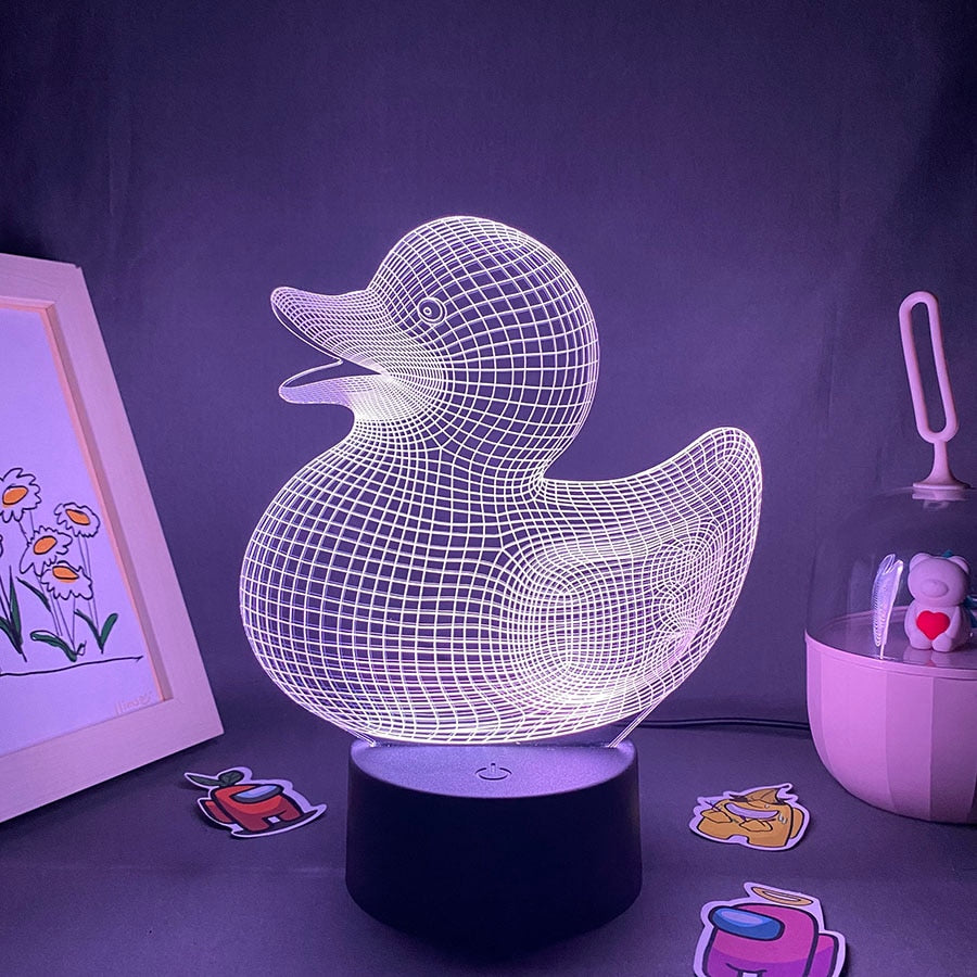 Duck 3D LED Neon Night Lights