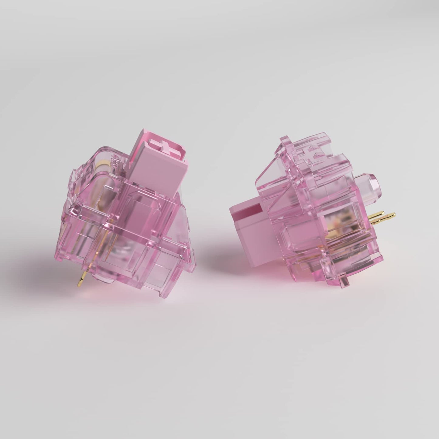 Akko CS Jelly Pink Switches 3 Pin 45gf Linear Switch Dustproof Stem Compatible with MX Mechanical Keyboard (45 pcs)