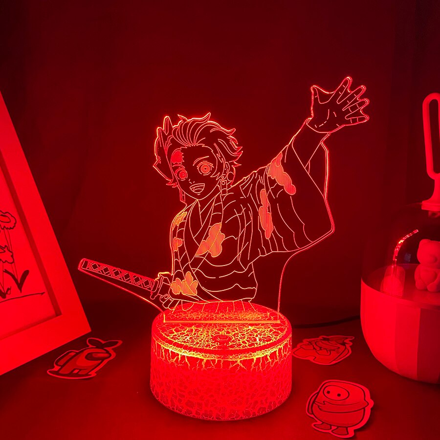 Demon Slayer Figure Tanjiro Kamado 3D LED Lights