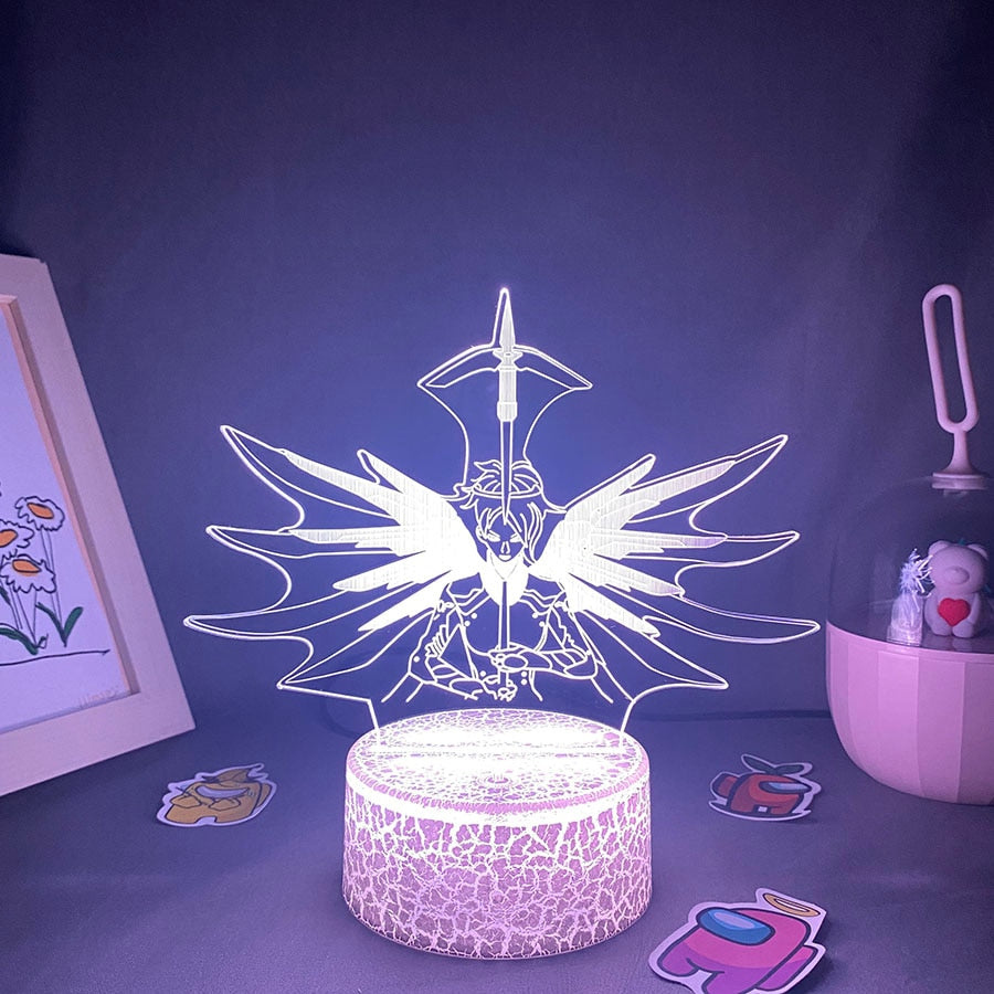 Mercy Angela Ziegler 3D Led Neon Night Lights