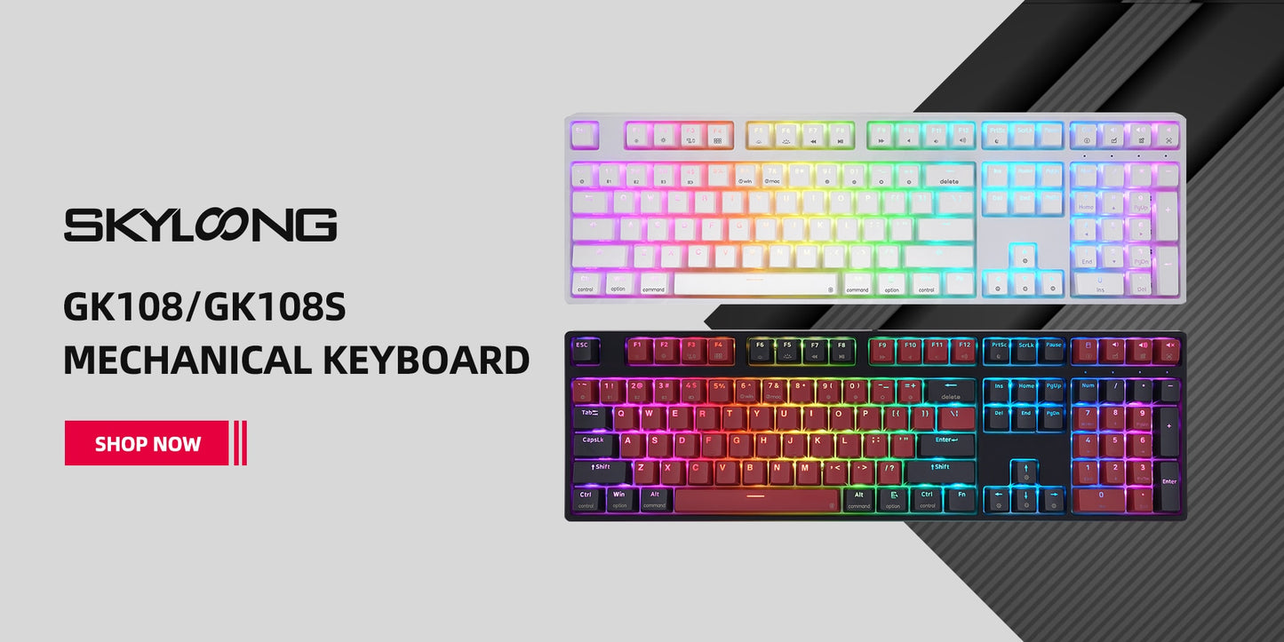 لوحة مفاتيح ميكانيكية SKYLOONG GK75 RGB بصرية