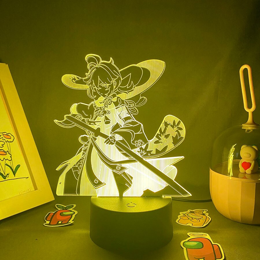 Genshin Impact Kaedehara Kazuha 3D LED Night Lights