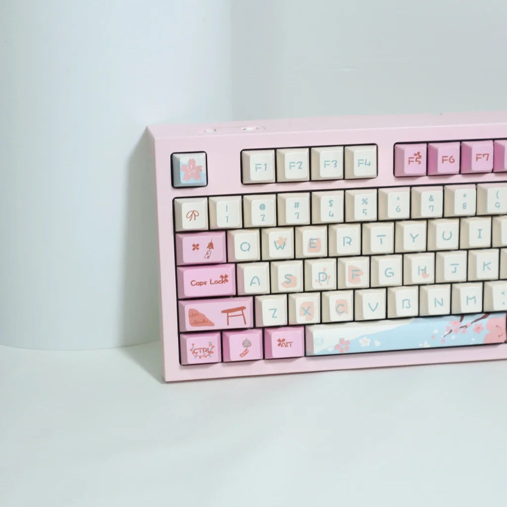 Falling Cherry Theme Keycaps