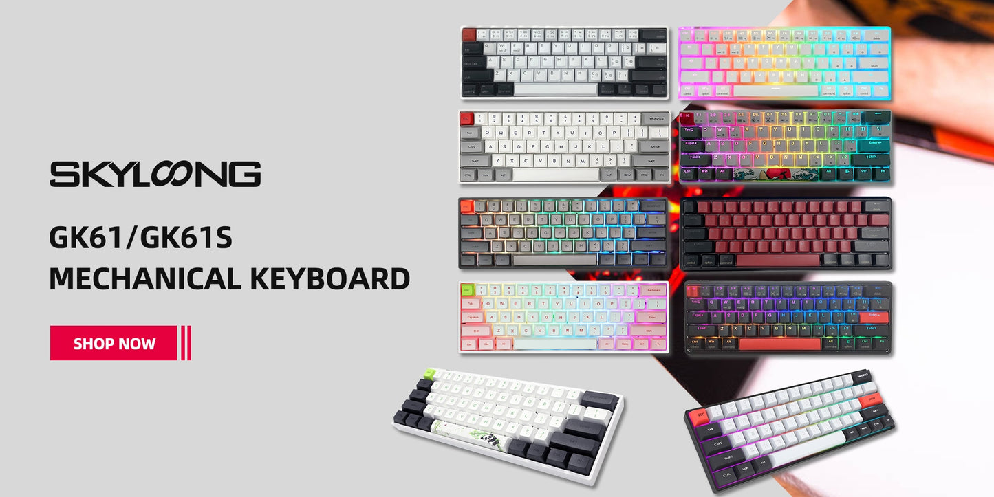 لوحة مفاتيح ميكانيكية SKYLOONG GK75 RGB بصرية