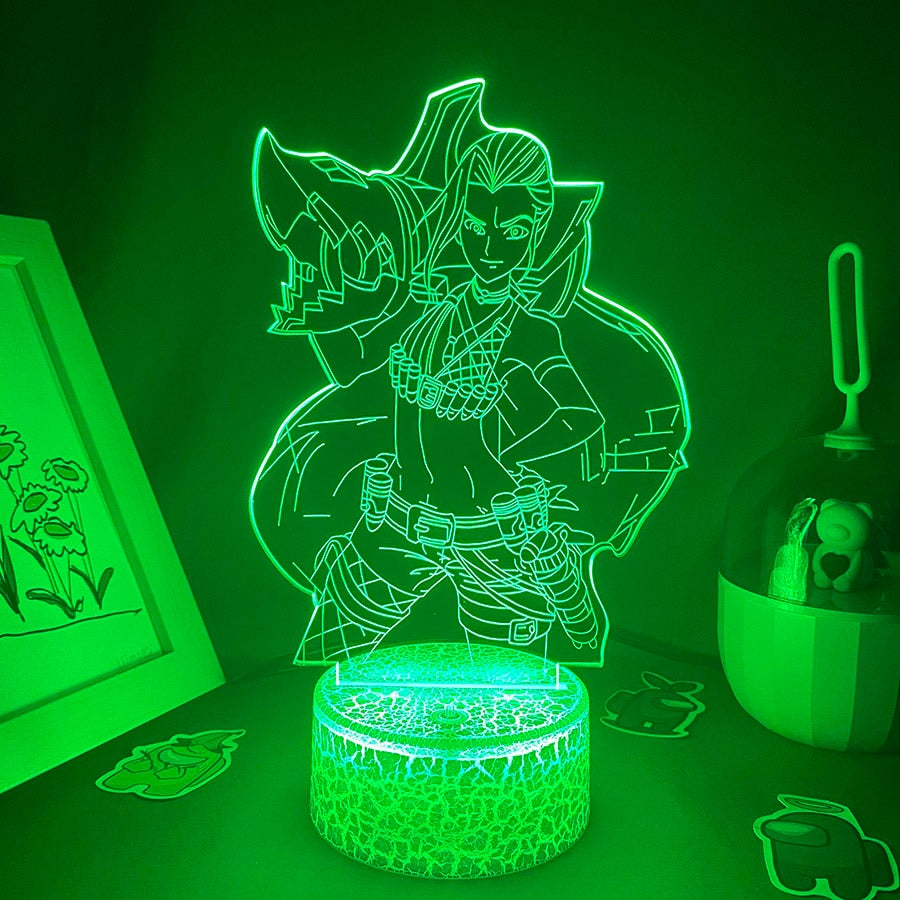 LOL League of Legends Game Figure Jinx 3D Night Light