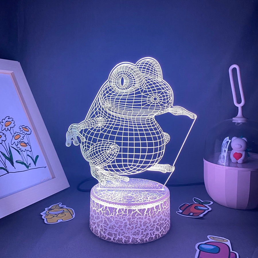 Cute Frog 3D LED Neon Night Lights