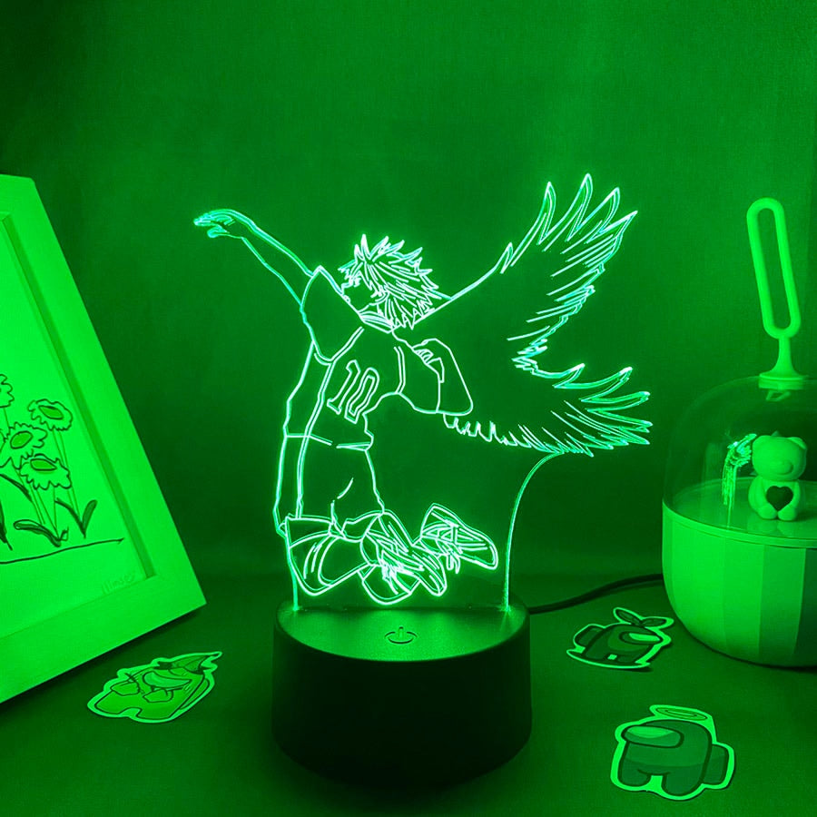 Haikyuu 10 Hinata Shoyo 3D LED Night Light