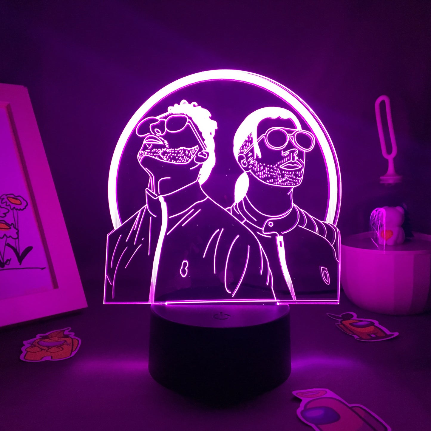 French Rap Group PNL 3D LED Night Light