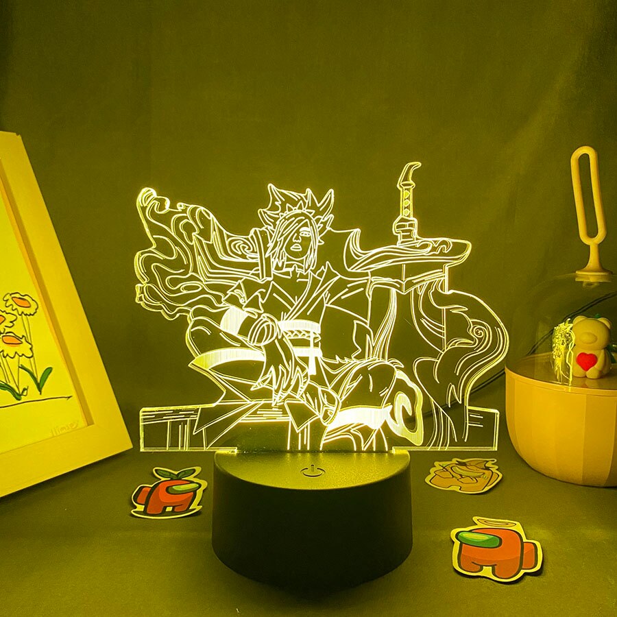 LOL لعبة League of Legends Figure Bladesman Night Light