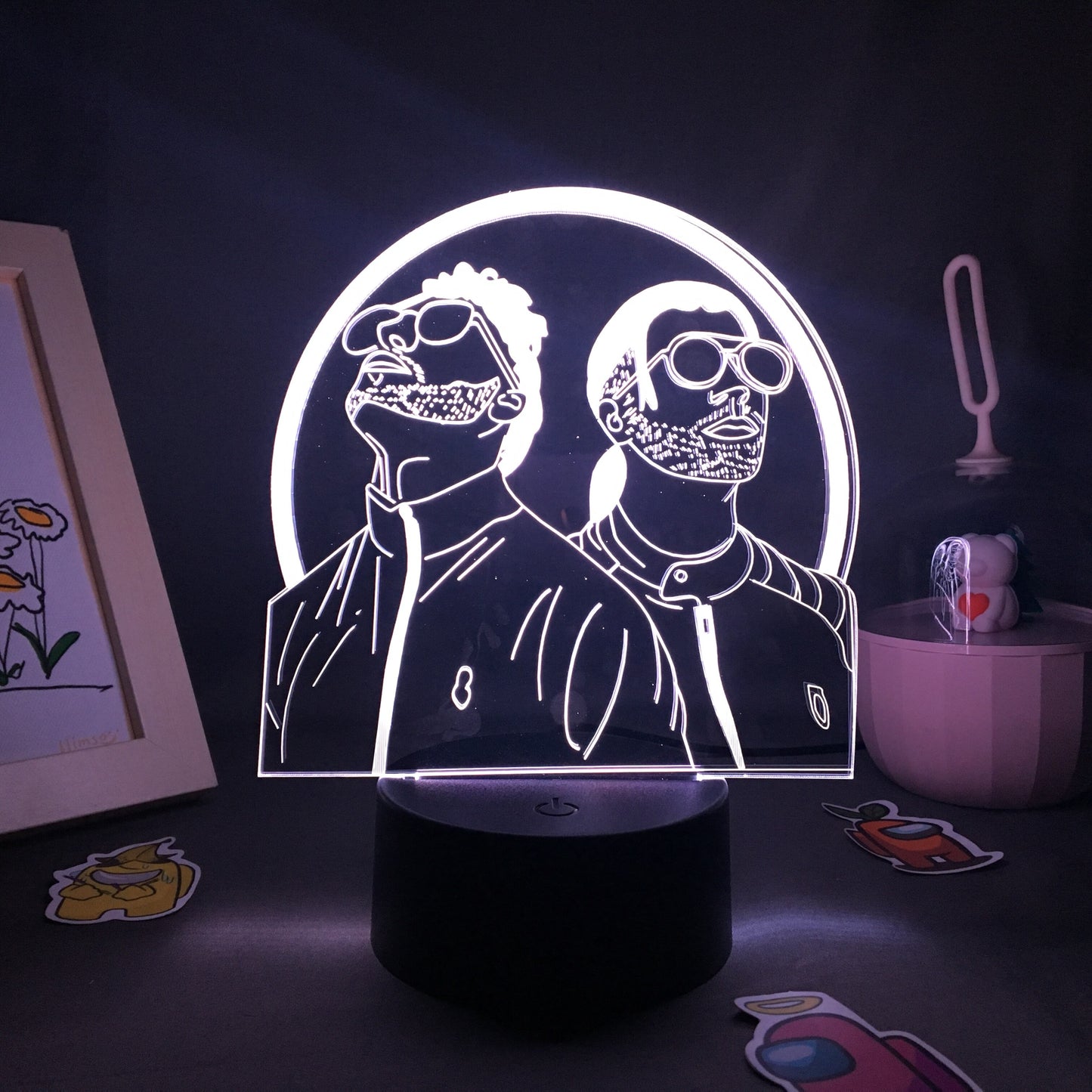 French Rap Group PNL 3D LED Night Light