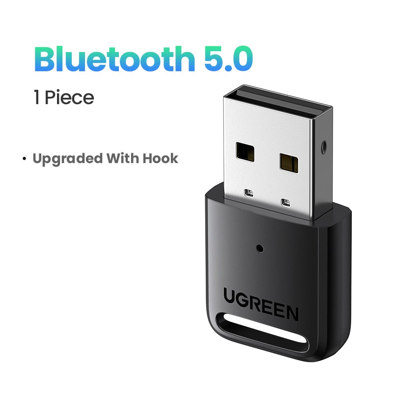 UGREEN USB بلوتوث 5.3 5.0 دونغل محول للكمبيوتر المتكلم لوحة مفاتيح وماوس لاسلكية الموسيقى استقبال الصوت الارسال بلوتوث