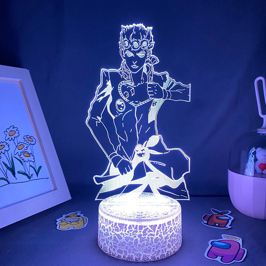 JoJo Bizarre Adventure Figure Giorno Giovanna Night Lights