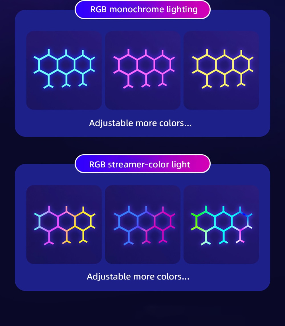 Honey Comb RGB Lights