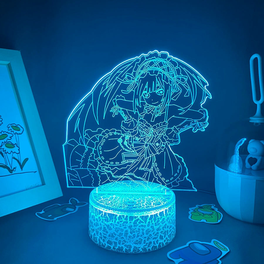 Date A Live Figure Tokisaki Kurumi 3D Night Lights