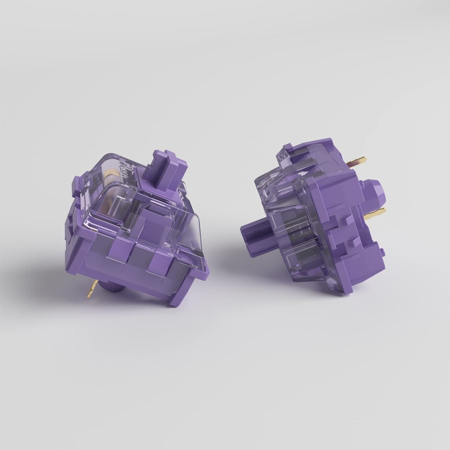 Akko CS Lavender Purple Switches 3 Pin 36gf اللمس التبديل متوافق مع لوحة المفاتيح الميكانيكية MX (45 قطعة) 