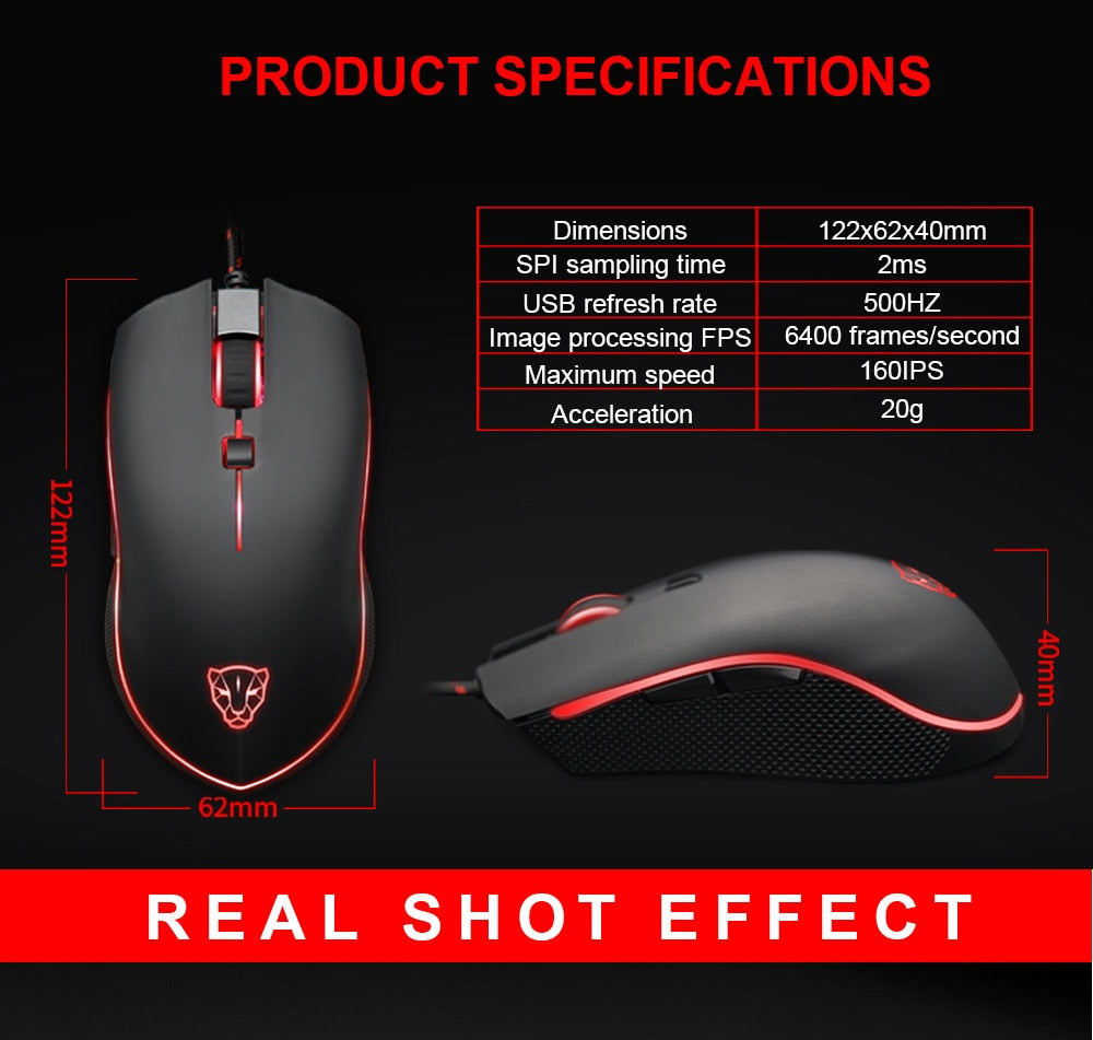 Motospeed V40 Gaming Mouse 4000DPI