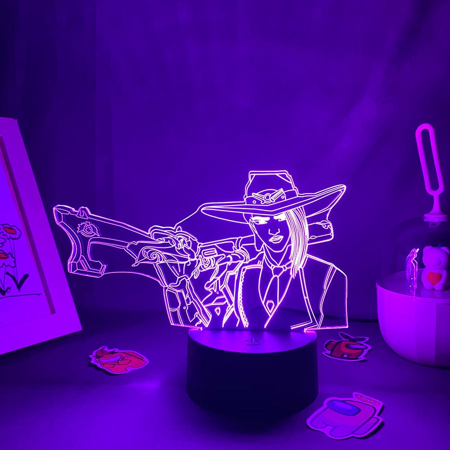 Hero Ashe 3D Led Neon Night Lights