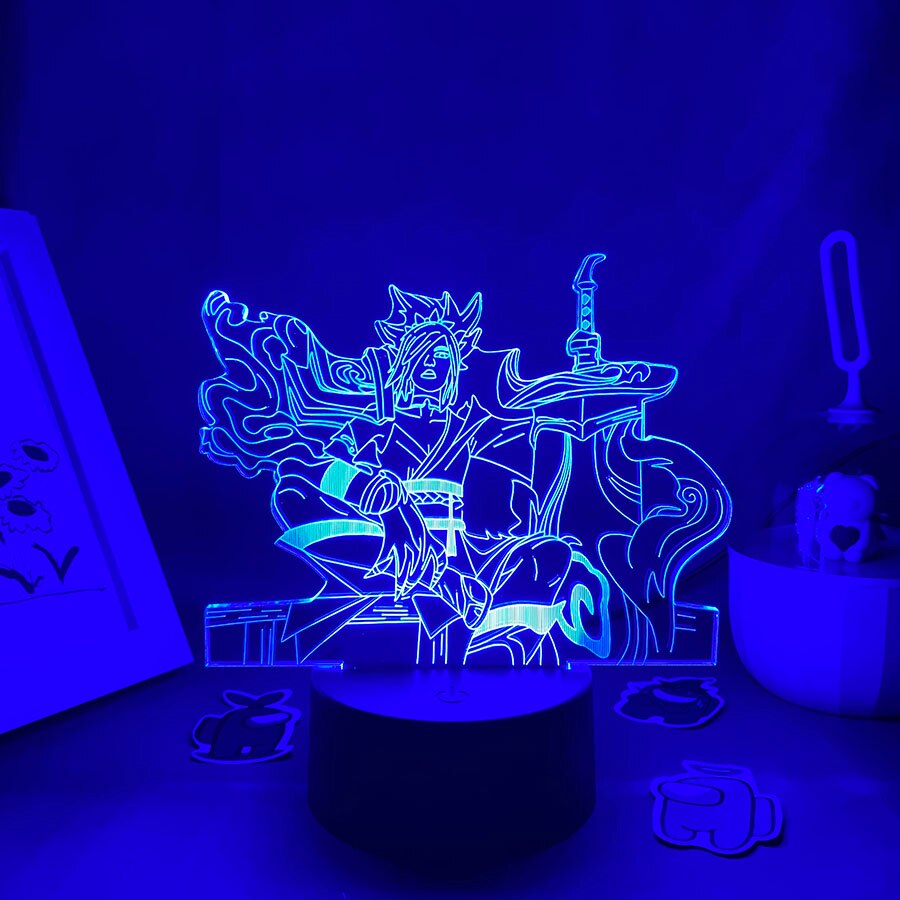 LOL لعبة League of Legends Figure Bladesman Night Light