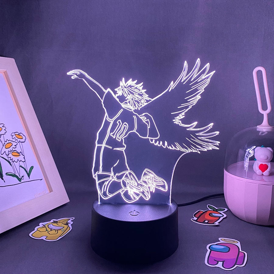 Haikyuu 10 Hinata Shoyo 3D LED Night Light