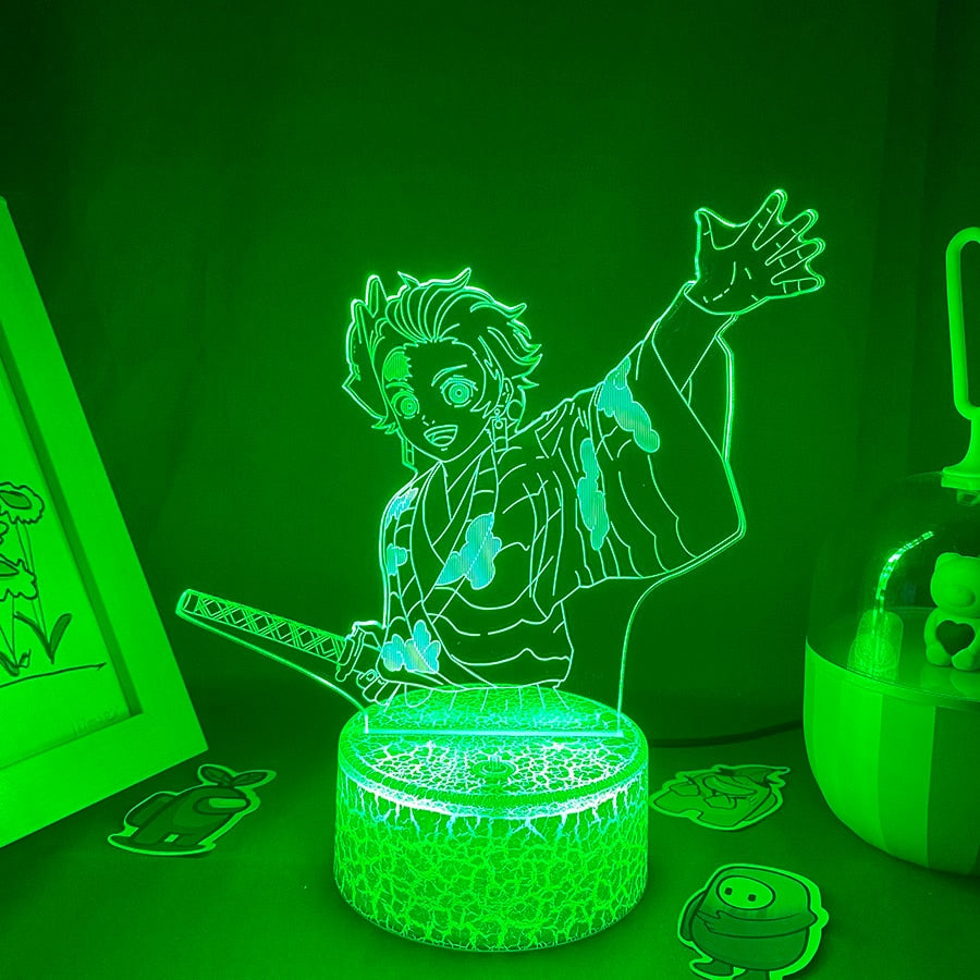 Demon Slayer Figure Tanjiro Kamado 3D LED Lights