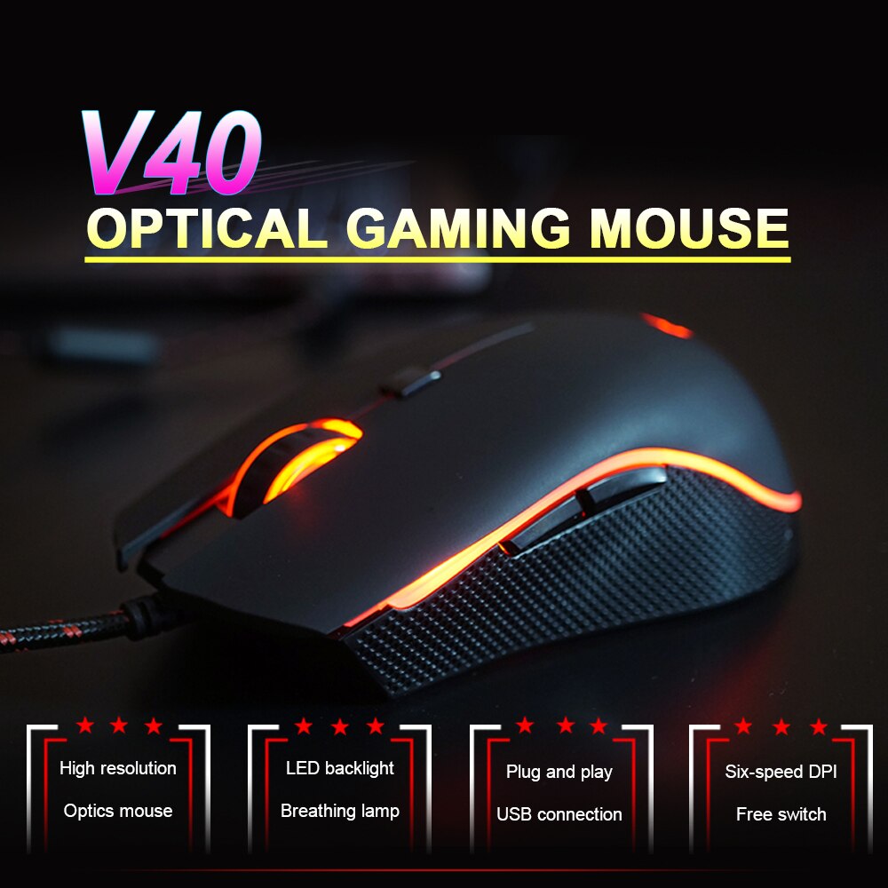 Motospeed V40 Gaming Mouse 4000DPI