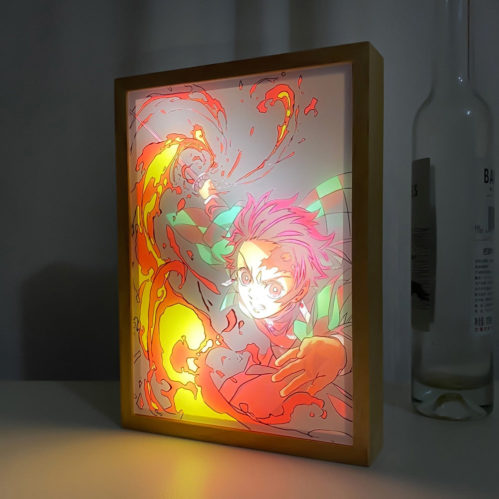 Tanjiro Light Photo Frame