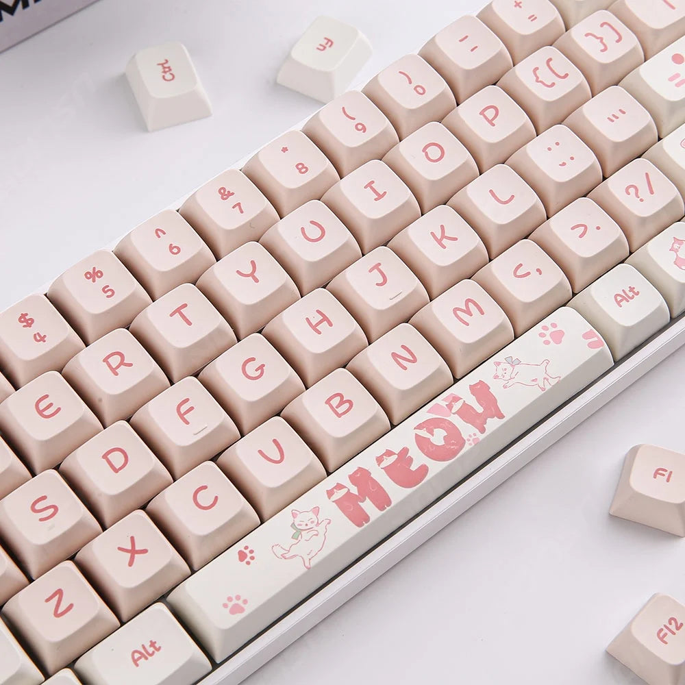 Pink Naughty Cat Keycap