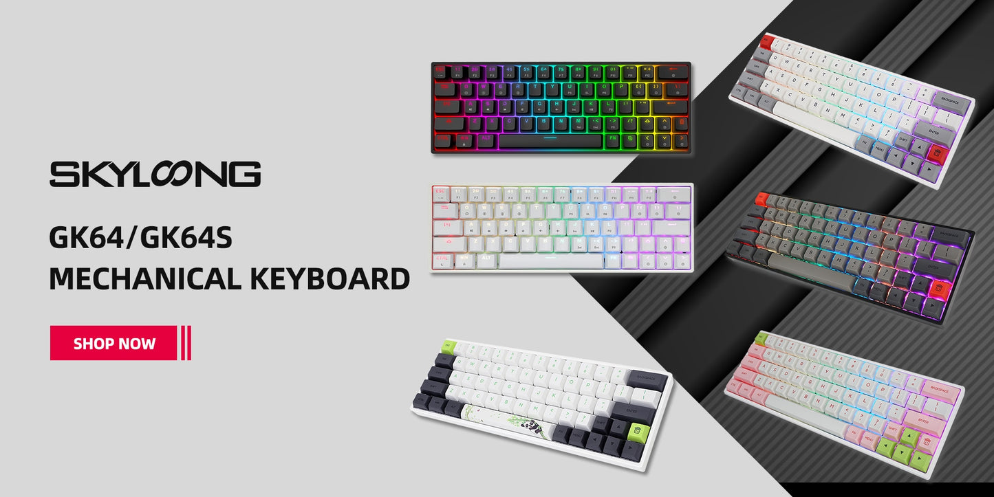 لوحة مفاتيح ميكانيكية SKYLOONG GK75 RGB بصرية