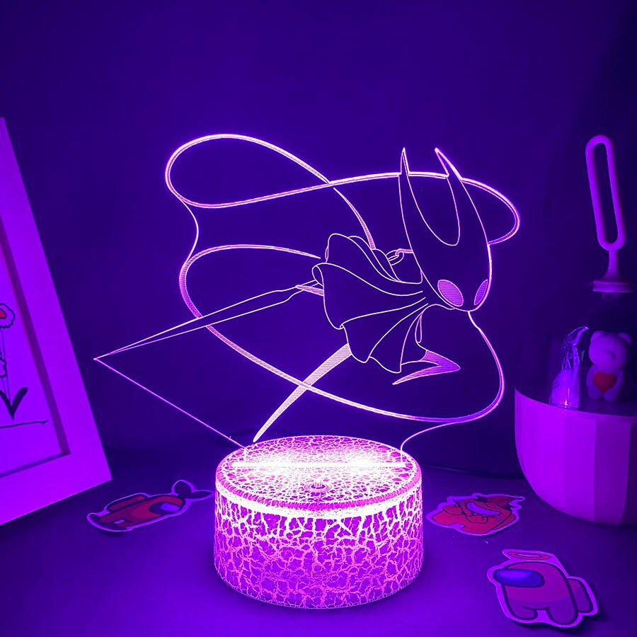 Hollow Knight Game 3D Led Neon Night Lights