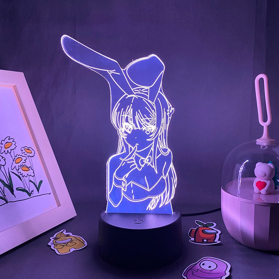 Bunny Girl senior Waifu Mai Sakurajima Night Lights