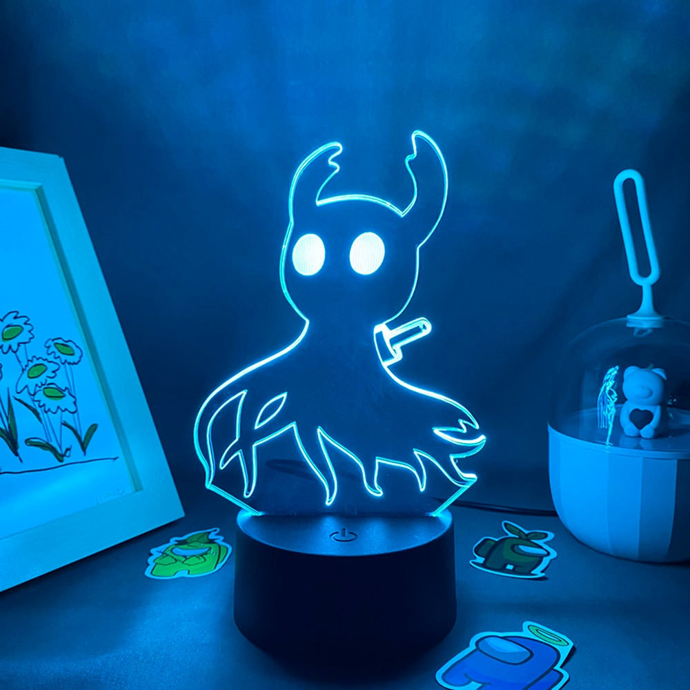 Hollow Knight 3D Neon Night Lights