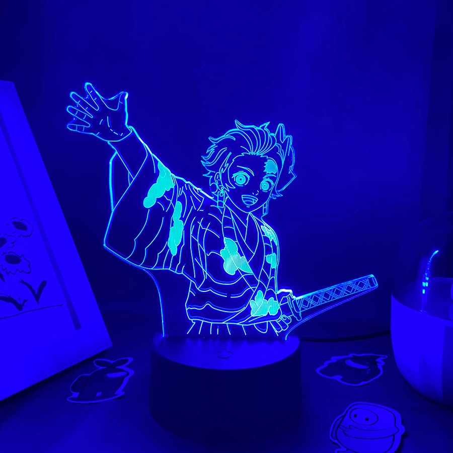 Demon Slayer Figure Tanjiro Kamado 3D LED Lights