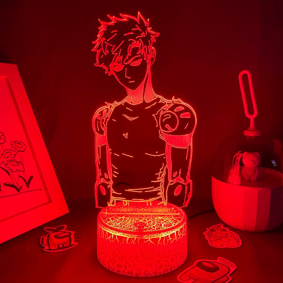 One Punch Man Genos 3D Led Night Light