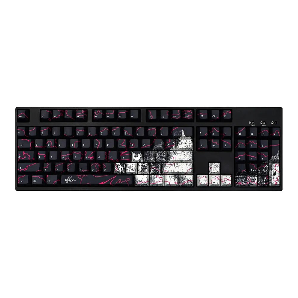 Graffiti Cherry Profile pbt venom Keycaps 146pcs