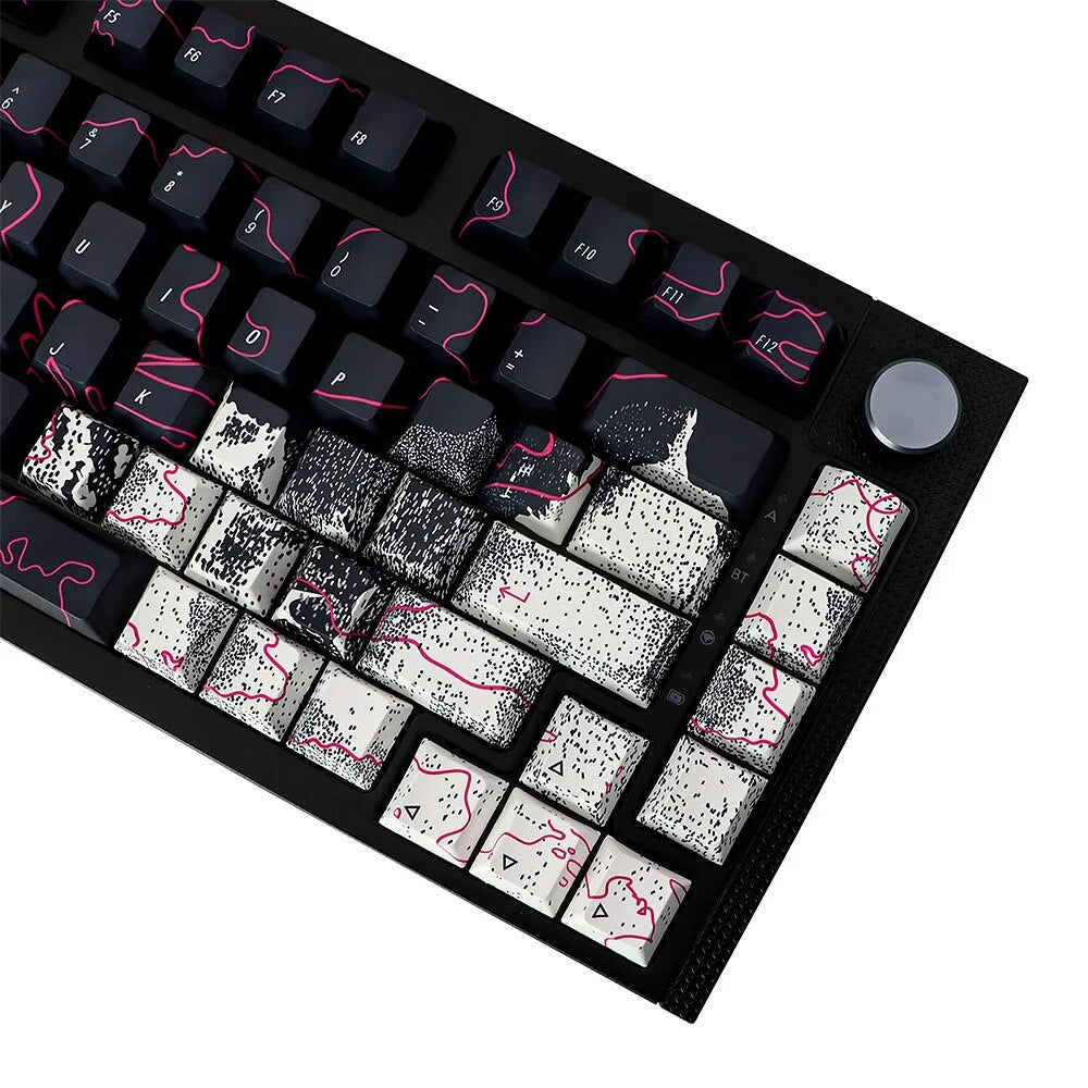 Graffiti Cherry Profile pbt venom Keycaps 146pcs