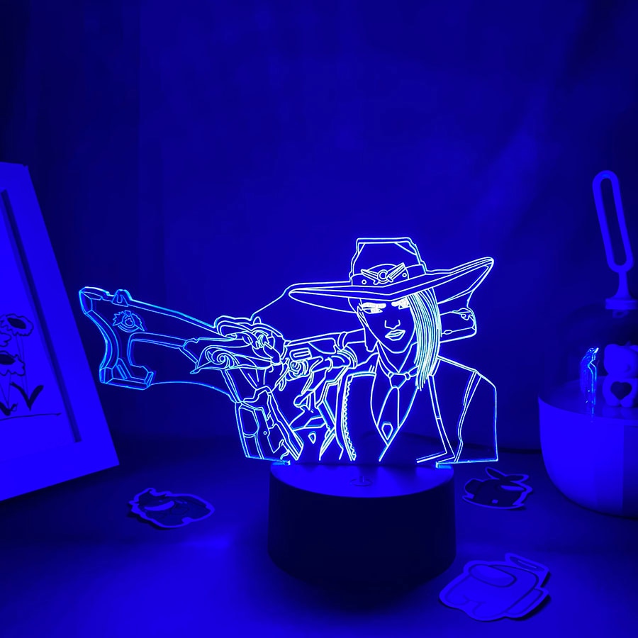 Hero Ashe 3D Led Neon Night Lights