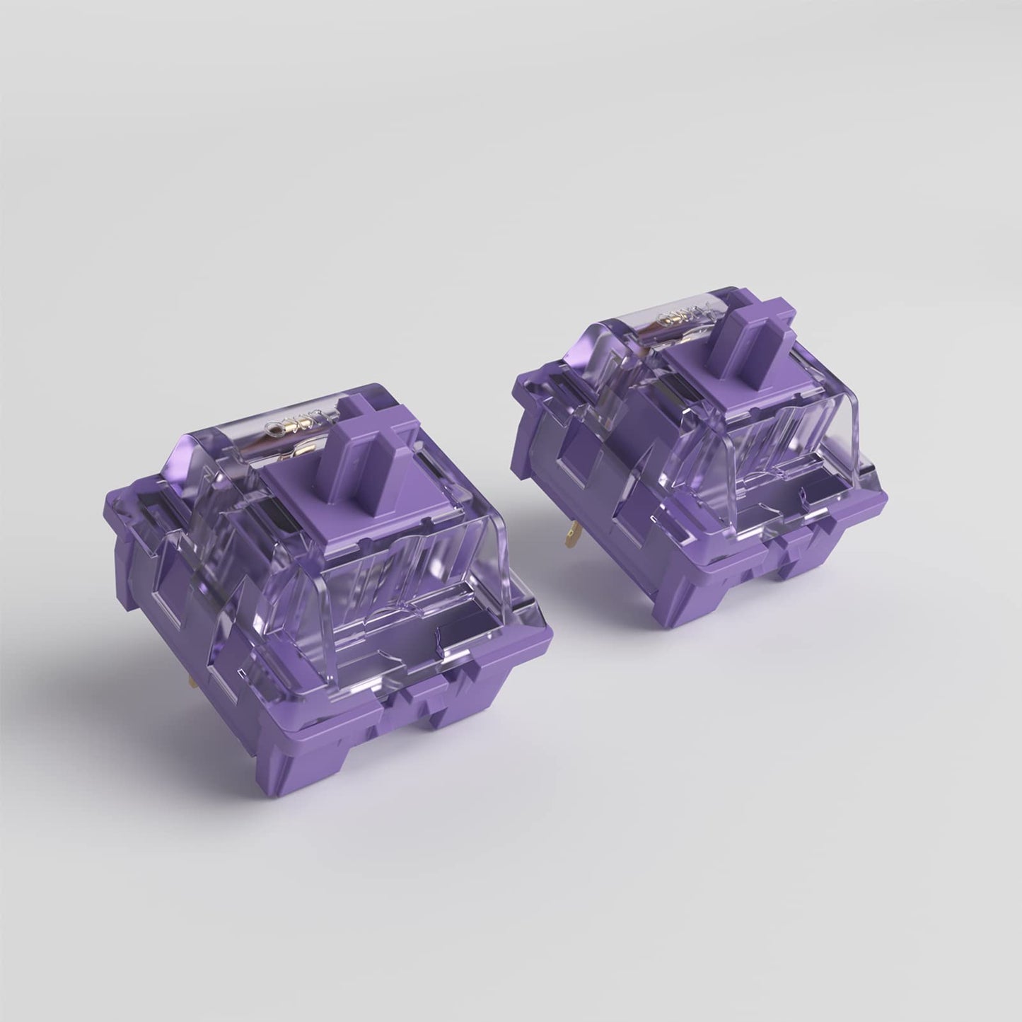 Akko CS Lavender Purple Switches 3 Pin 36gf اللمس التبديل متوافق مع لوحة المفاتيح الميكانيكية MX (45 قطعة) 