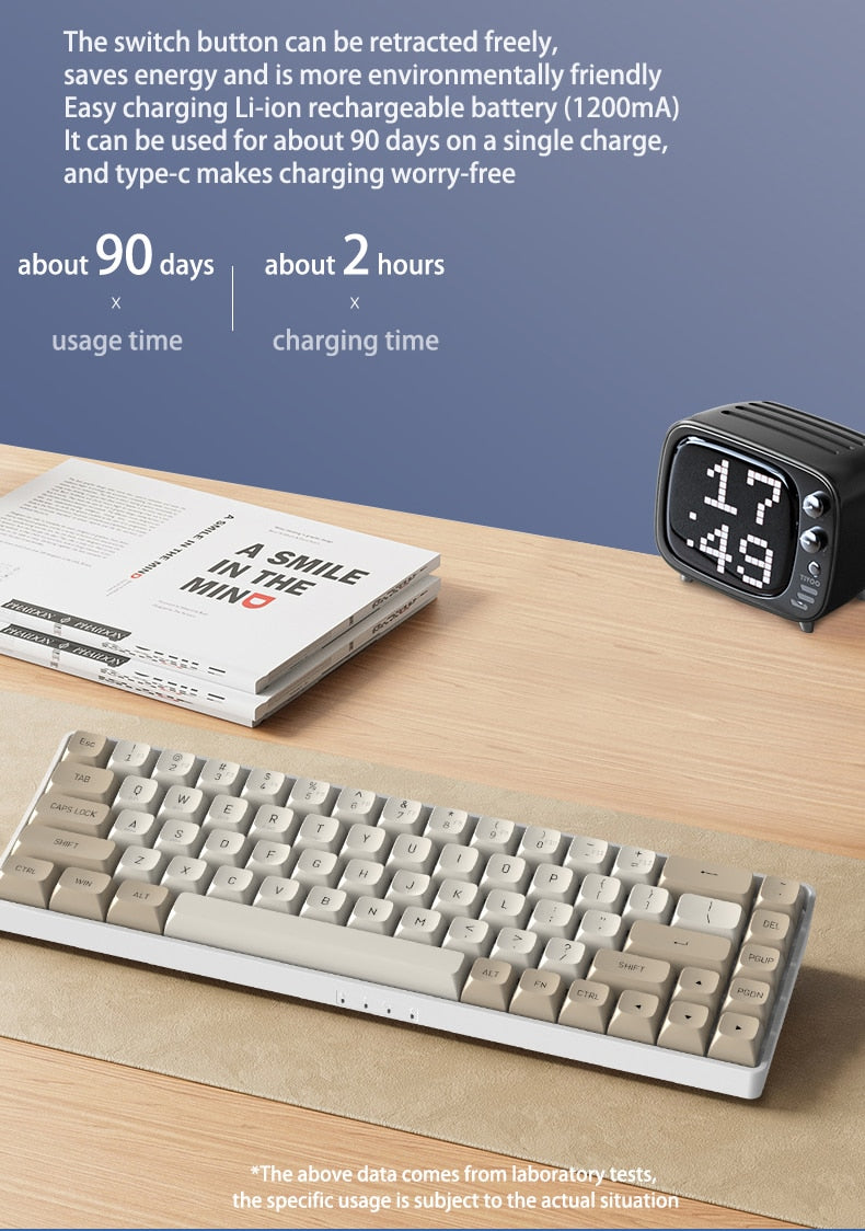 Aigo A68 Bluetooth Mechanical Keyboard Tri-Mode