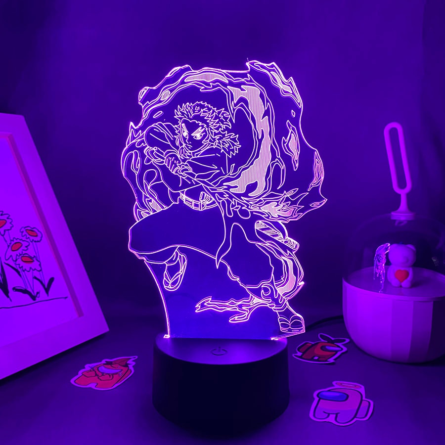 Demon Slayer Kyojuro Rengoku 3D Night Light