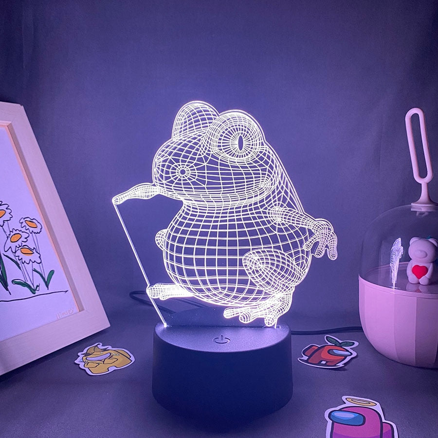 Cute Frog 3D LED Neon Night Lights