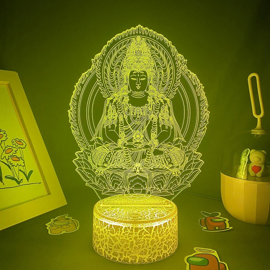 Bodhisattva Guanyin 3D LED Neon Night Lights