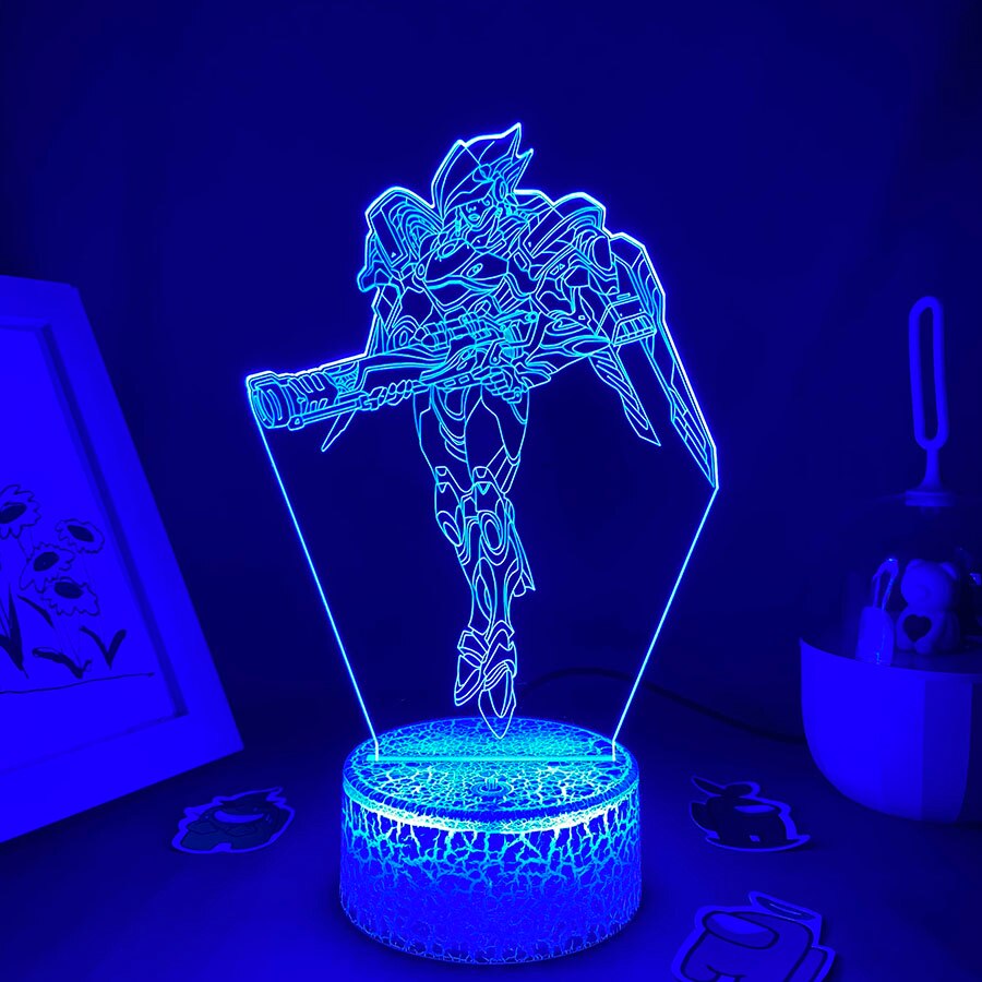 Overwatches OW Game Figure Pharah 3D Night Lights