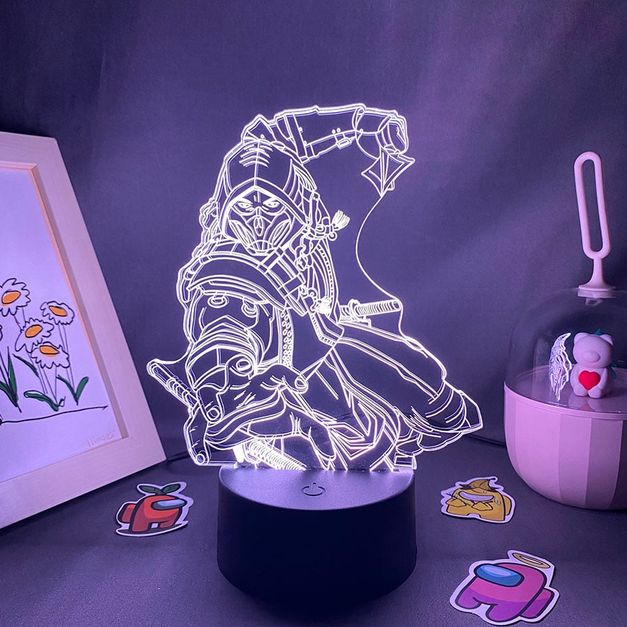 Hot Game Mortal Kombat Scorpion 3D Nightlights