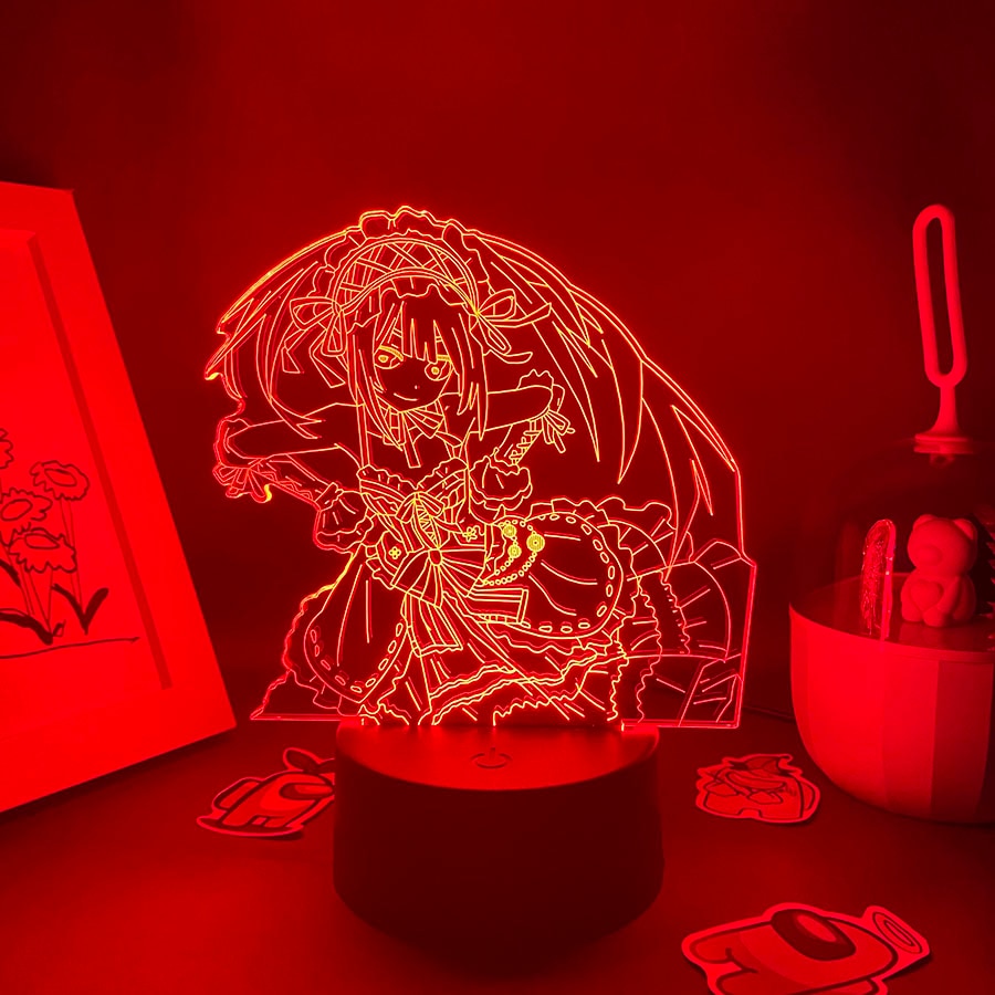 Date A Live Figure Tokisaki Kurumi 3D Night Lights