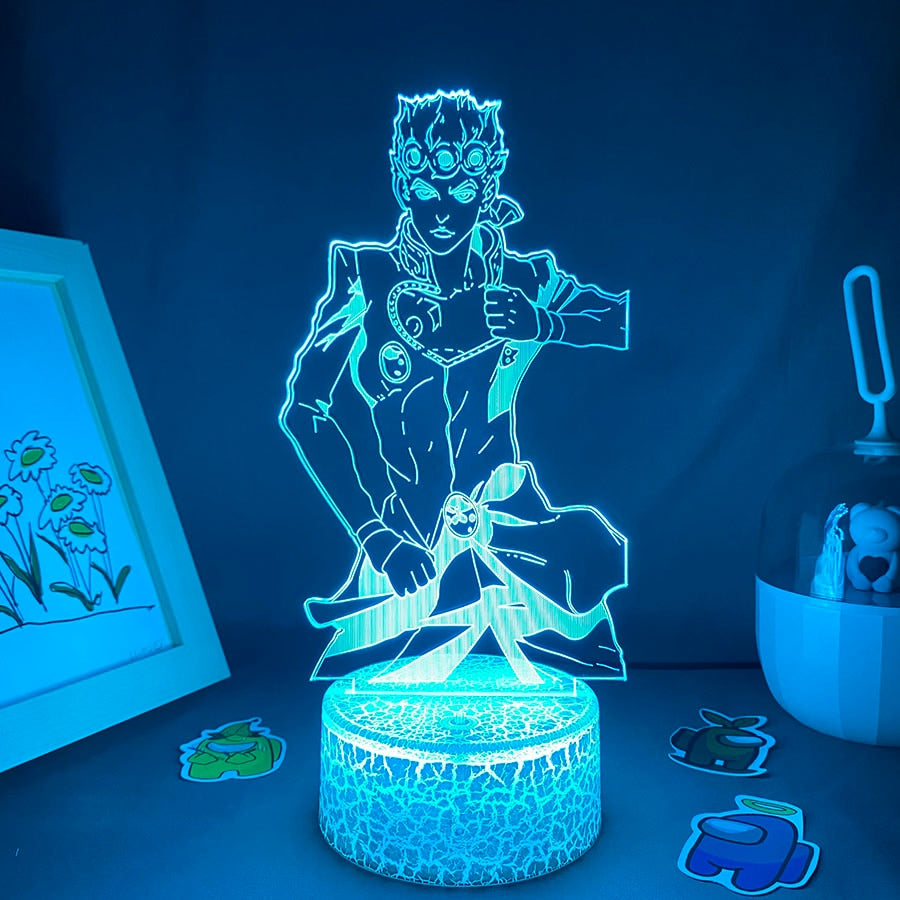 JoJo Bizarre Adventure Figure Giorno Giovanna Night Lights