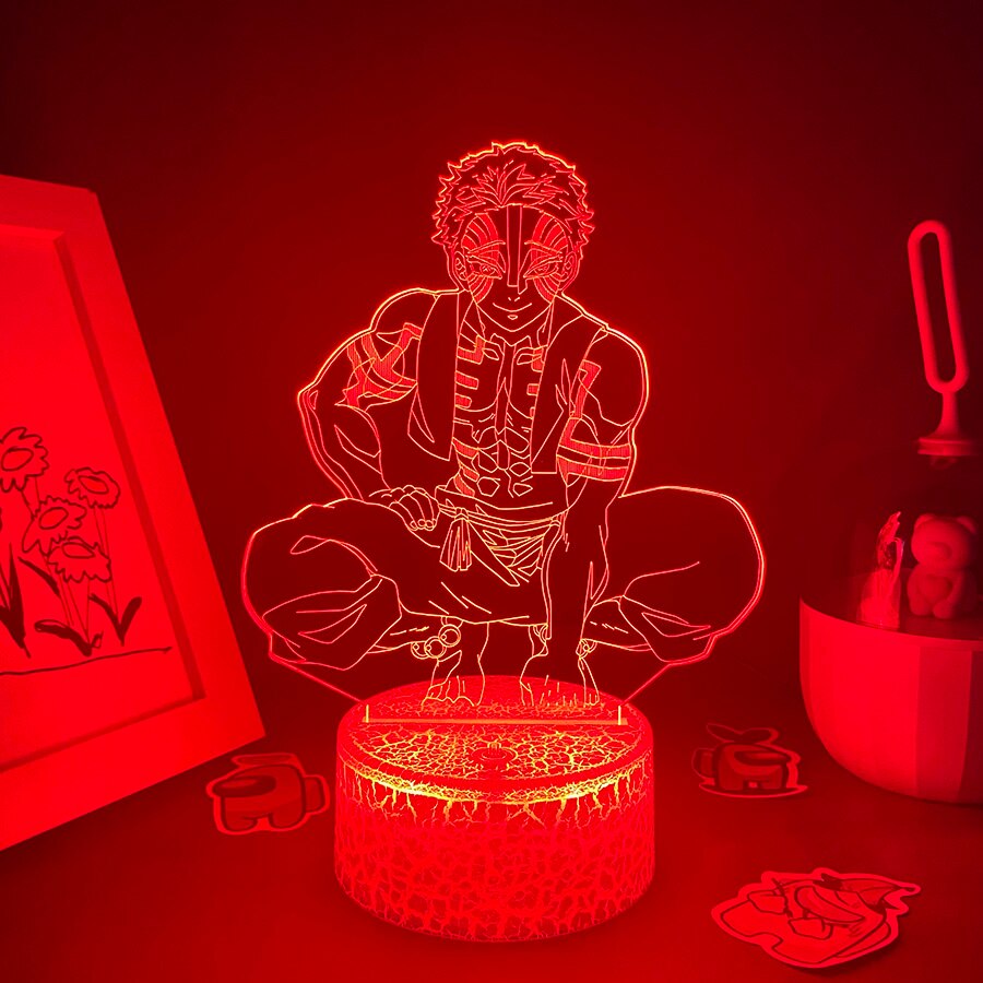 Demon Slayer Figure Akaza 3D Night Light