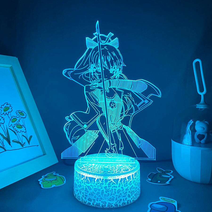 Genshin Impact Kamisato Ayaka 3D Led Nightlights