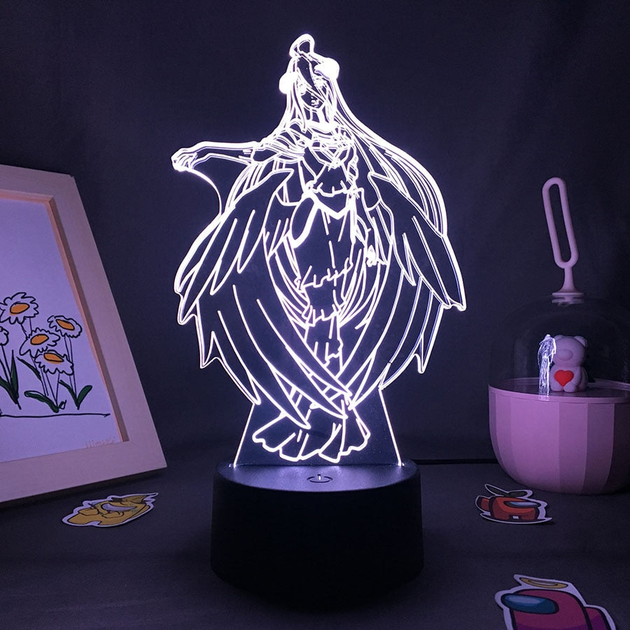 Overlord Albedo Neon Night Lights